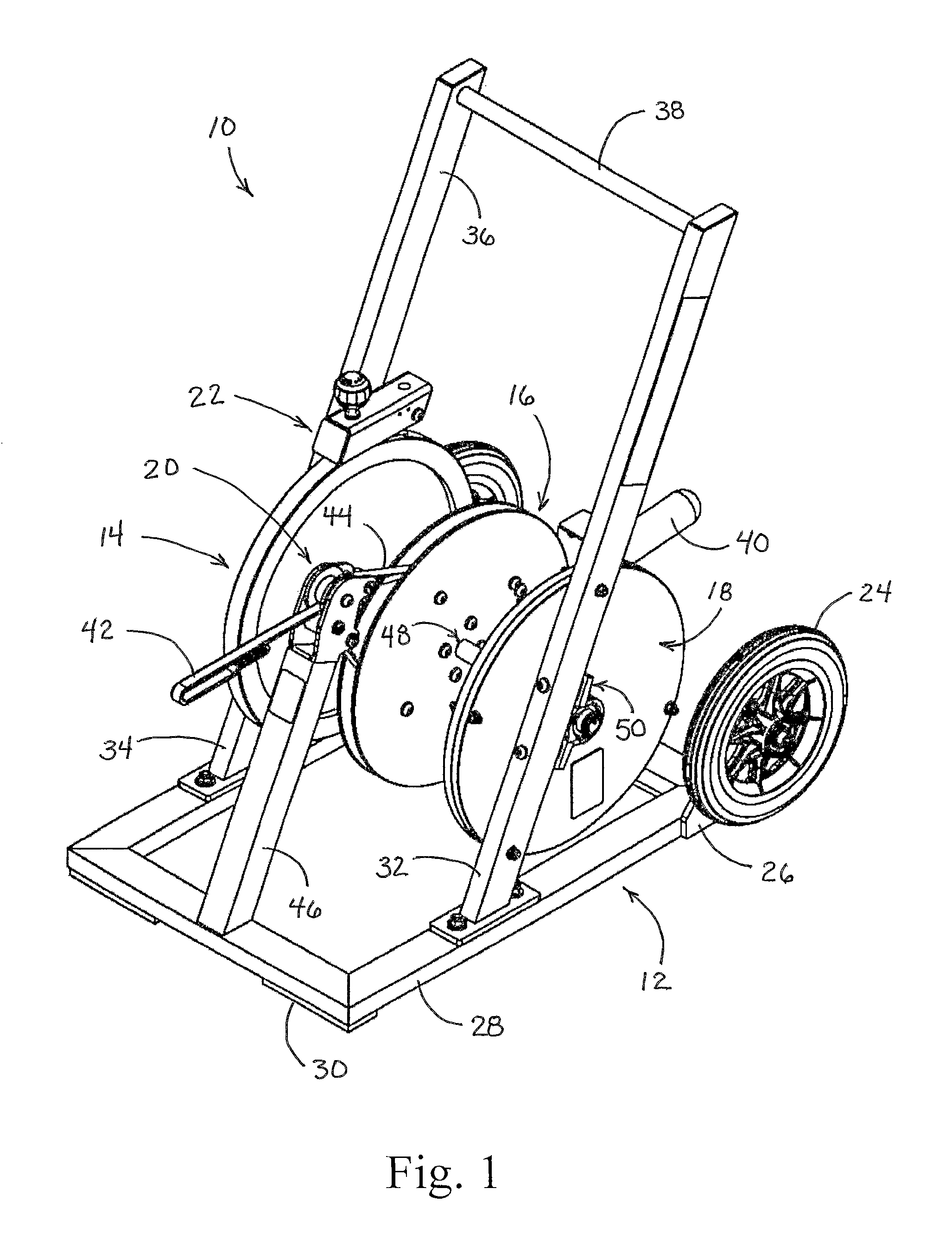 Exercise machine for providing resistance to ambulatory motion of the user