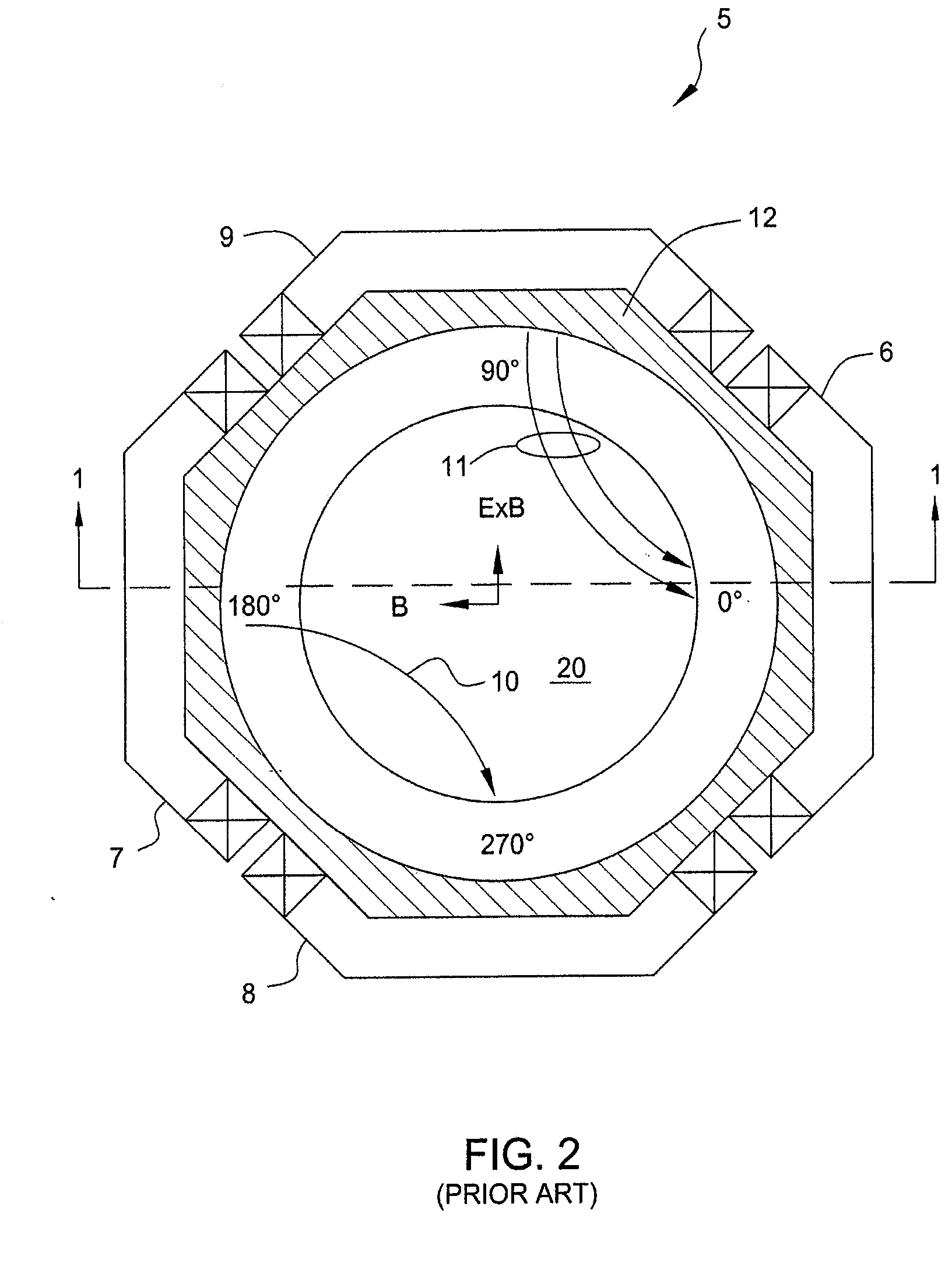 Method for shaping a magnetic field in a magnetic field-enhanced plasma reactor