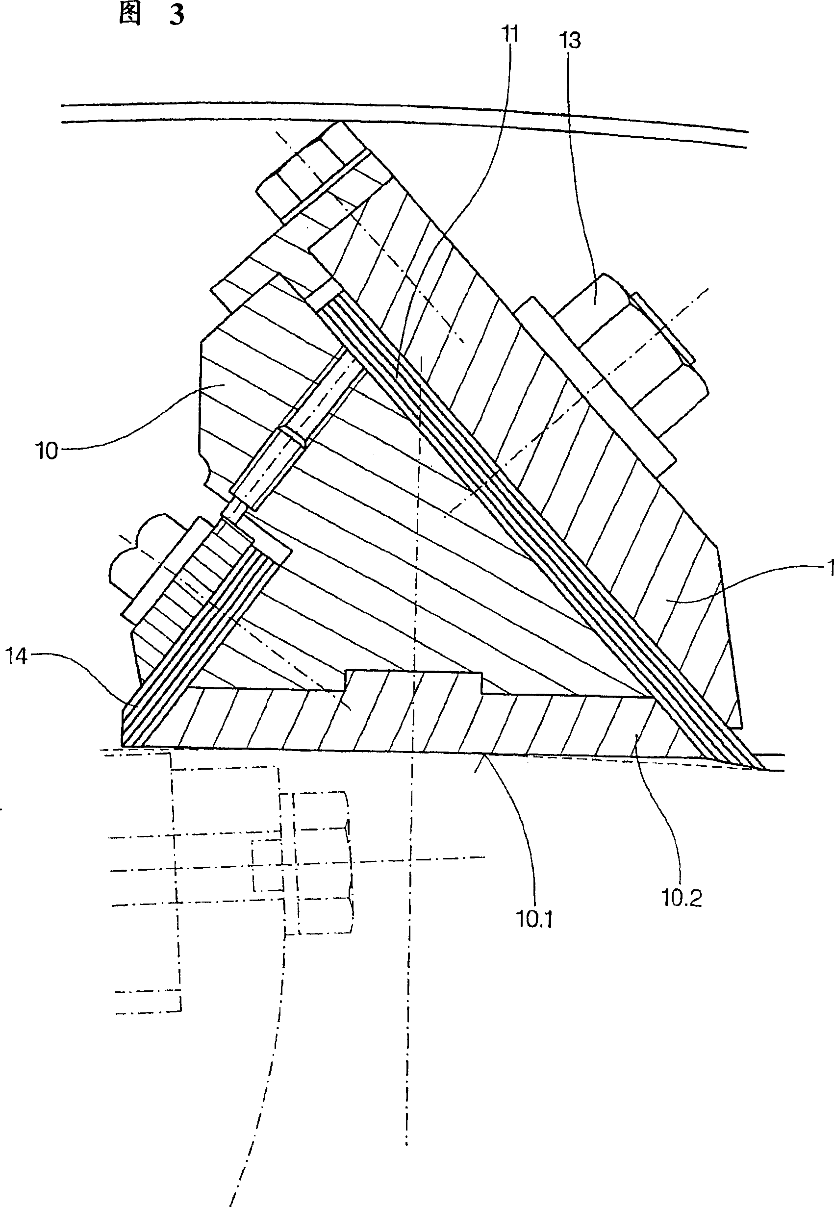 Production method of orienting fiber board and cutter for carrying out the method