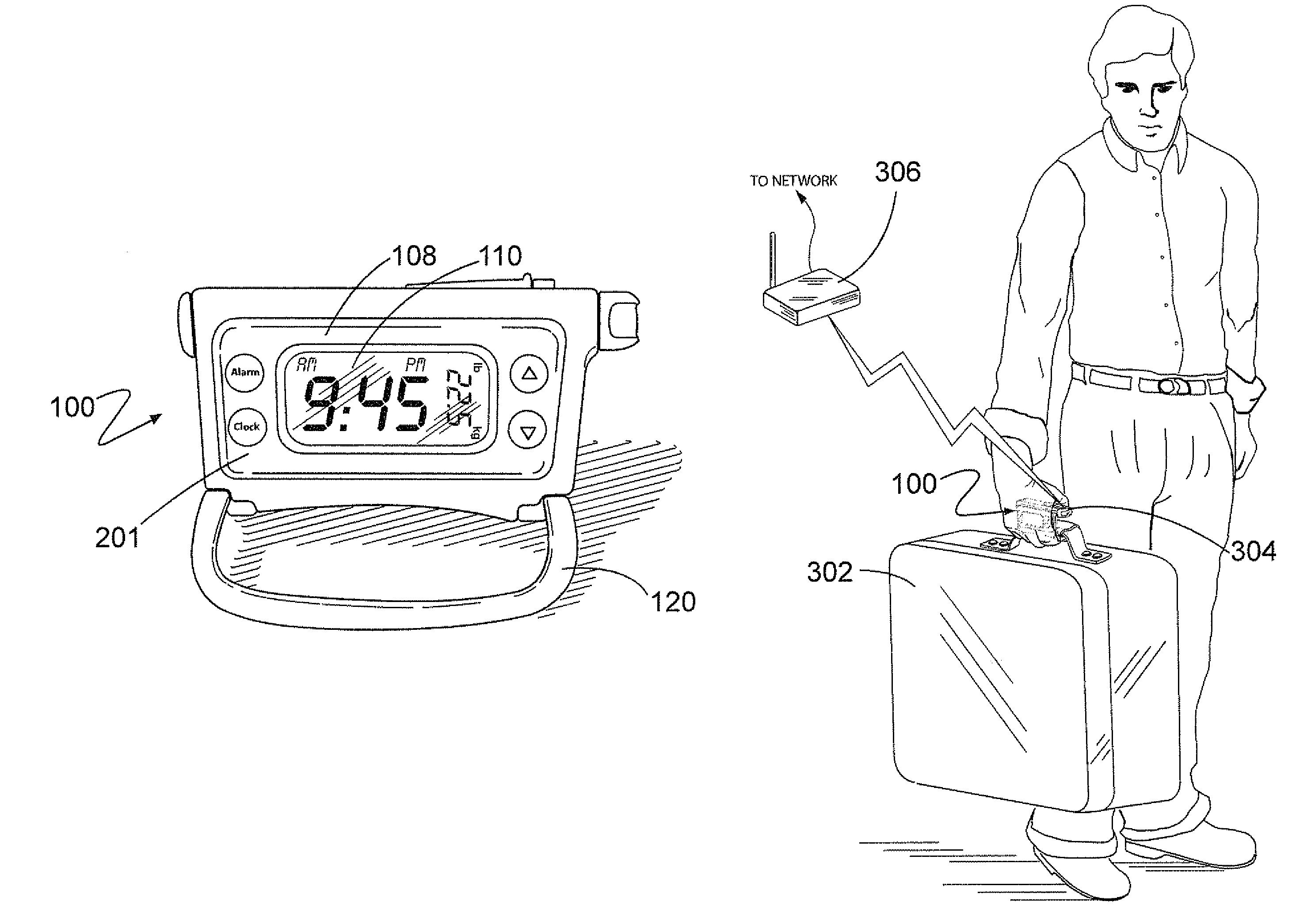 Apparatus and method for measuring luggage weight