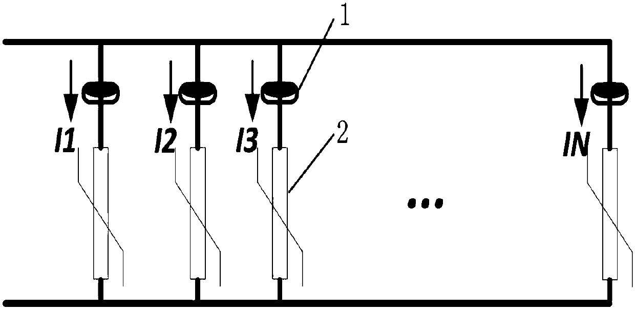 Measurement method of operating current of DC transfer switch arrester in HV/UHV converter station