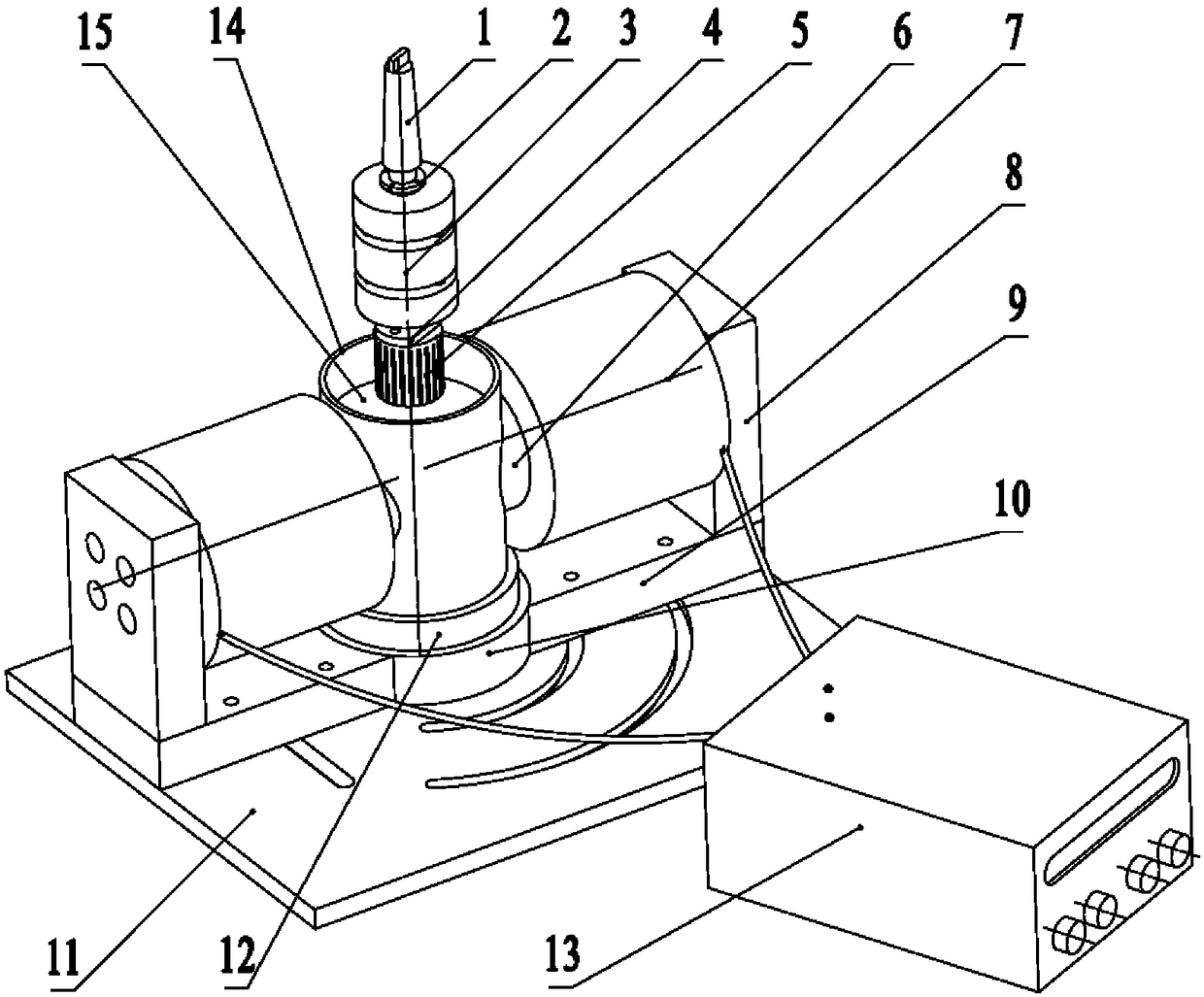 A high-voltage circuit breaker contact deburring device and deburring method thereof