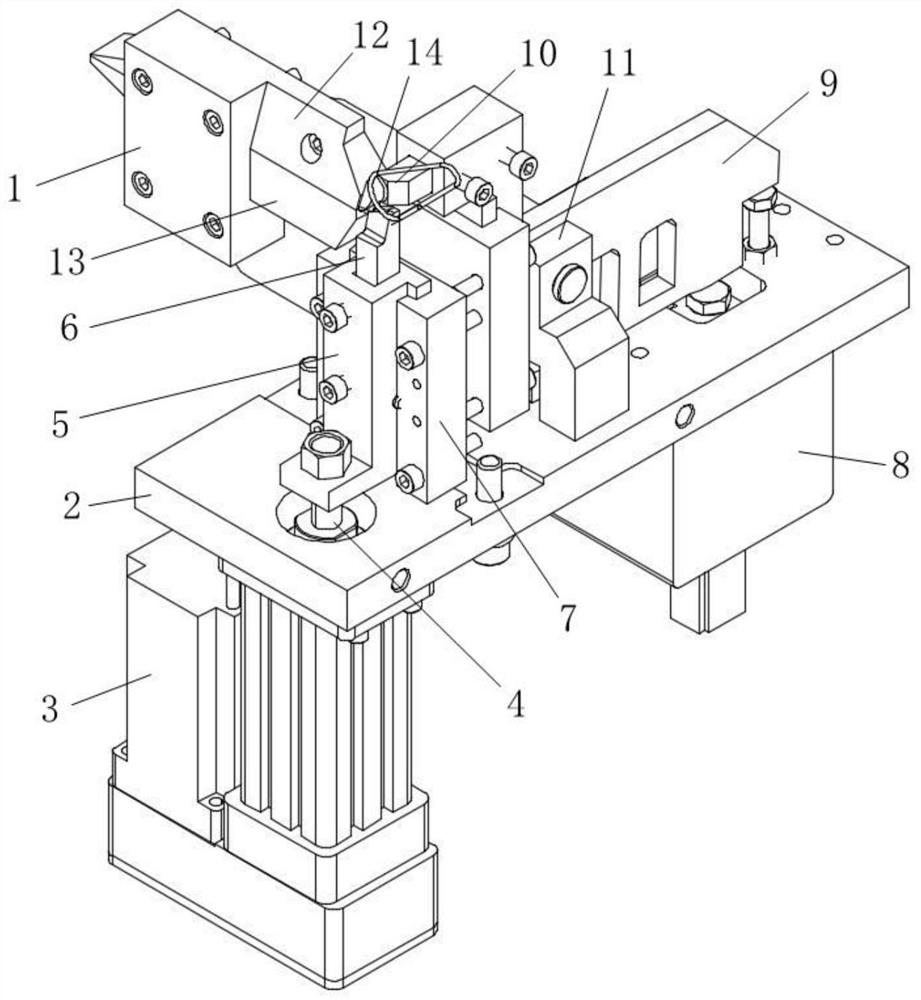 Device for connecting label and hanging ring