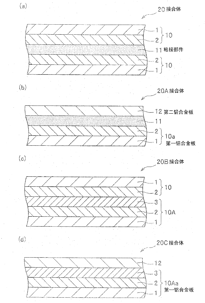 Aluminium alloy plate, bonded body using the same and vehicular member