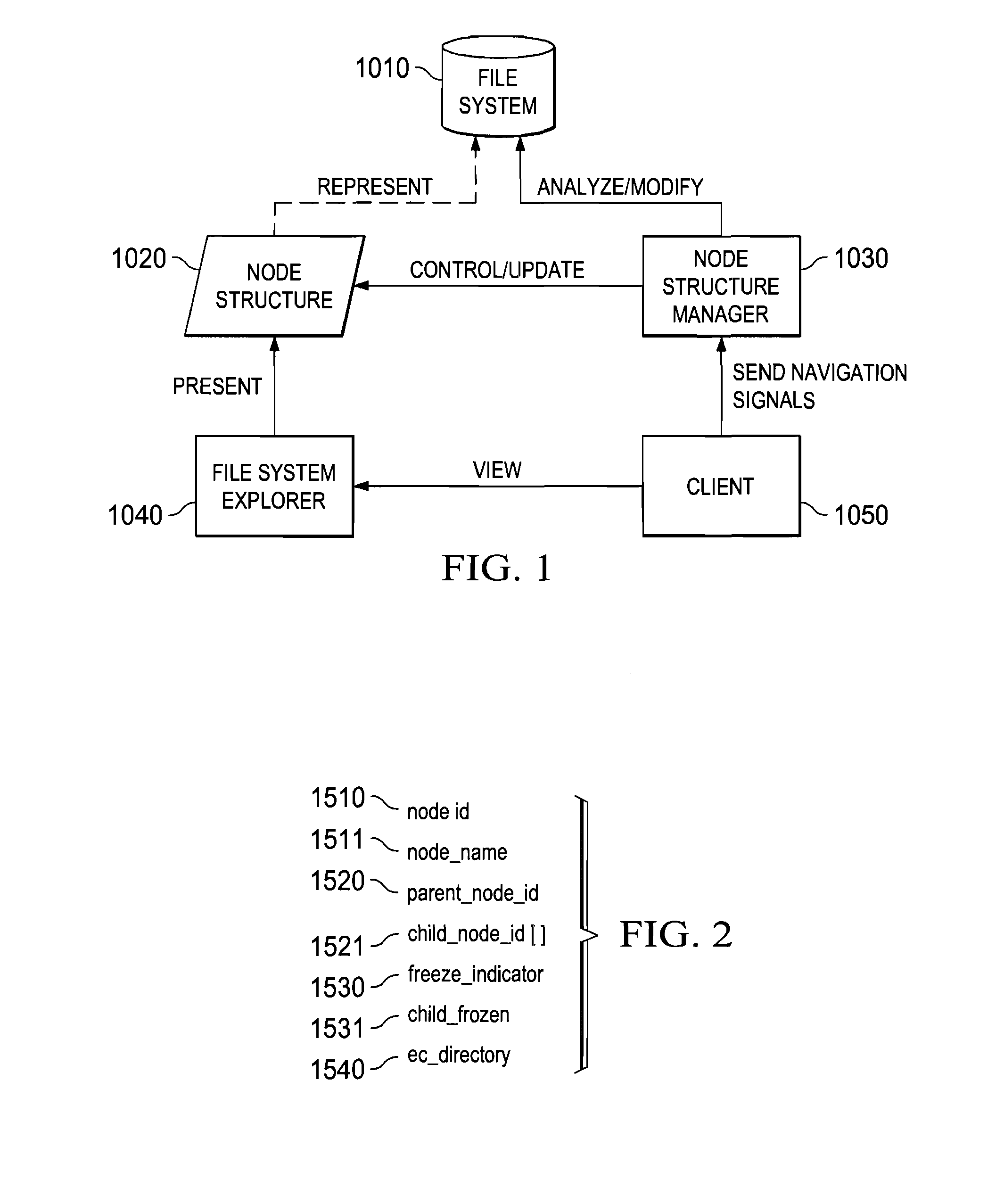 File system representation for accelerated navigation