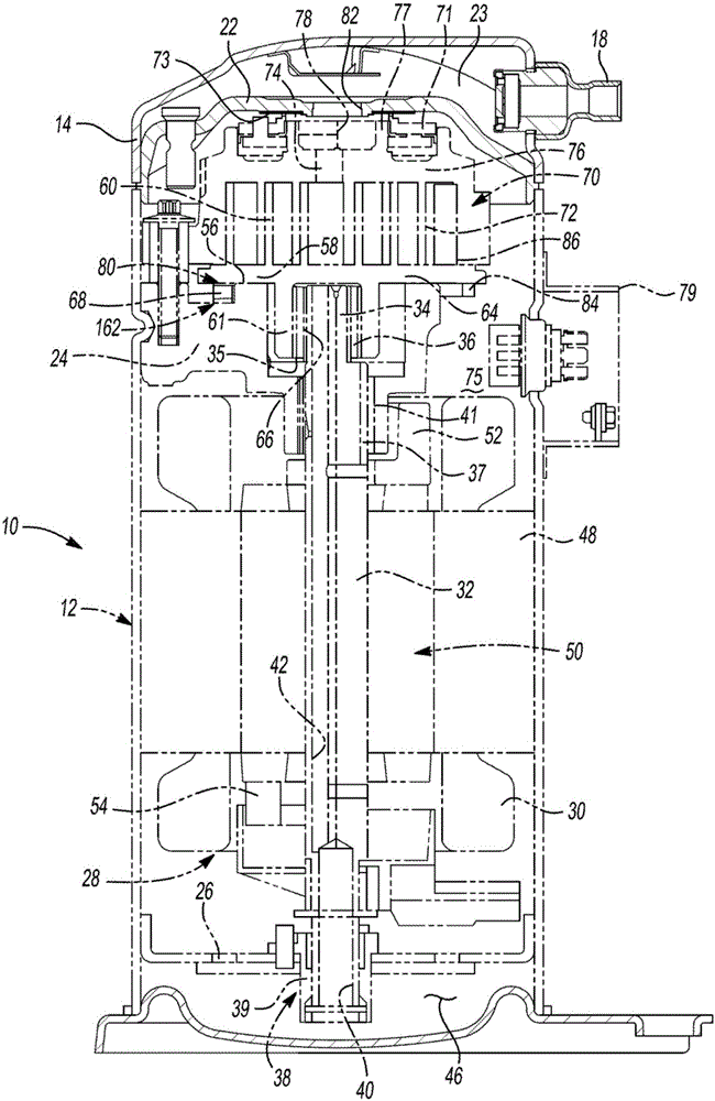 Components for compressors having electroless coatings on wear surfaces