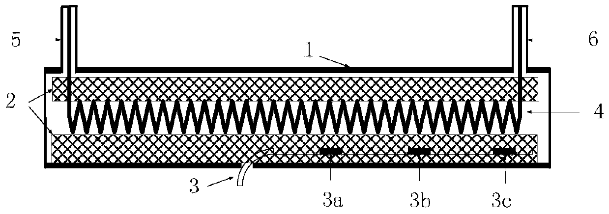 Method and device for measuring working temperature of slow wave structure of helical traveling wave tube