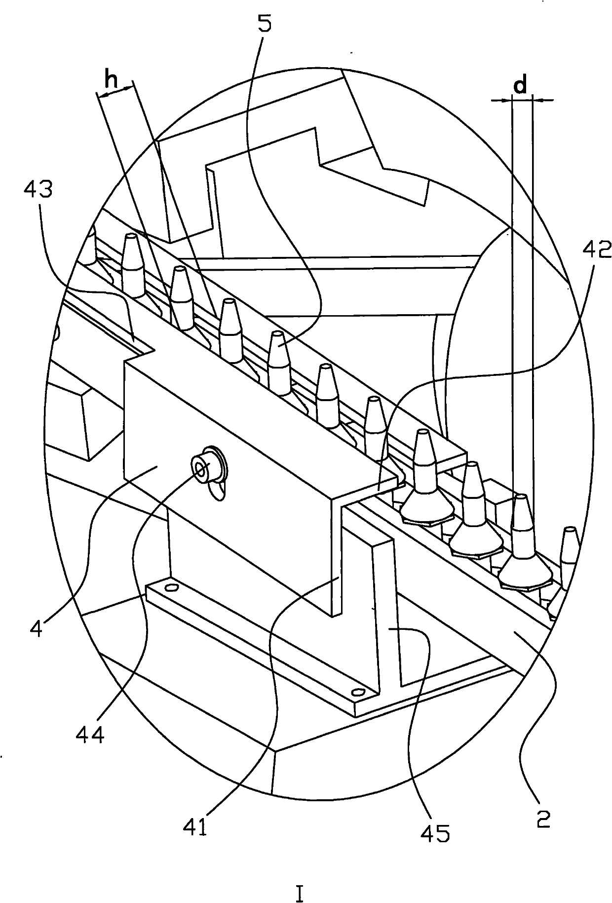 Deviation correcting device for abnormal bolt