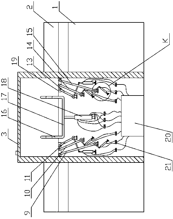 Folding device of strip-shaped laying bed sheet cloth