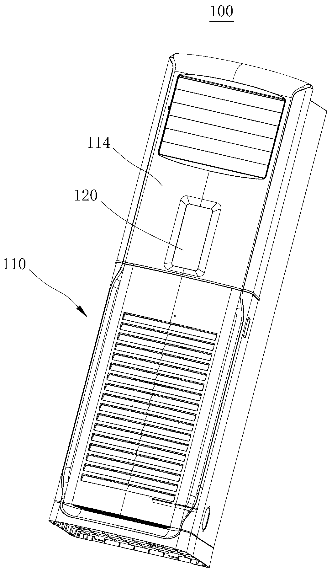 Air conditioner panel, air conditioner and key hiding method and device