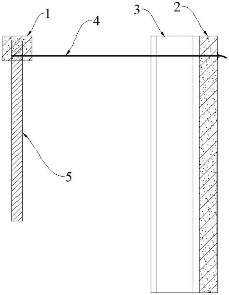 A kind of construction method of arc foundation pit support system based on anchor tension structure