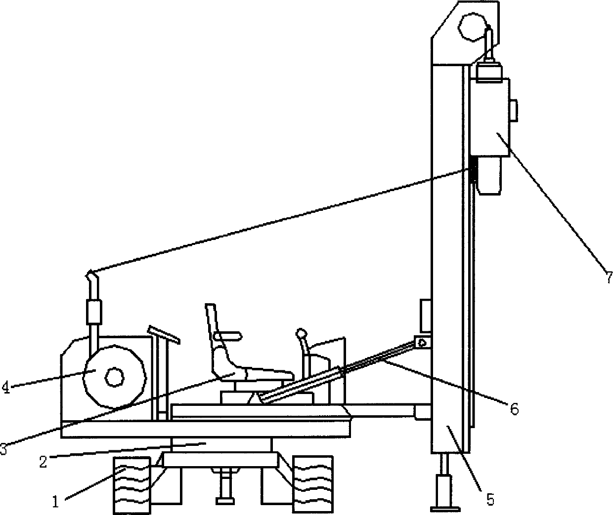 Automatic punching pile driver