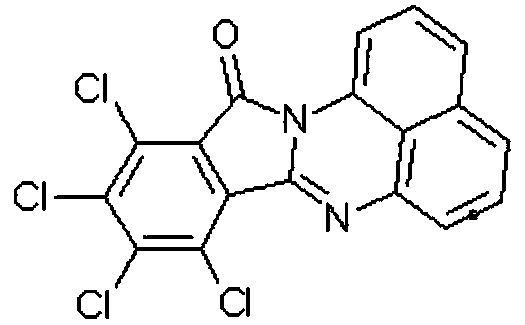 Synthetic method of red naphthalene cyclic ketone dye