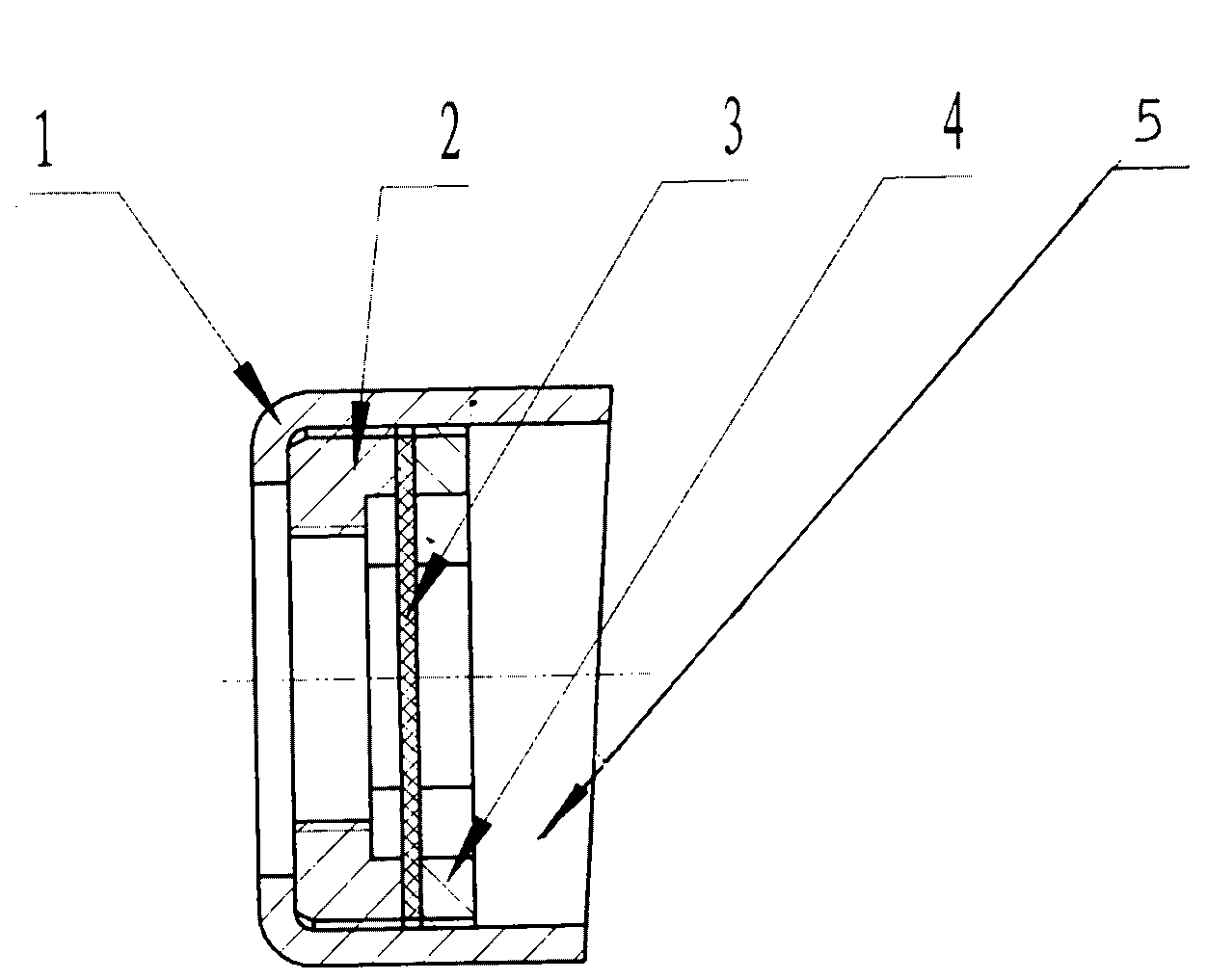 Method for repairing crack and chipping of shunt ring of case