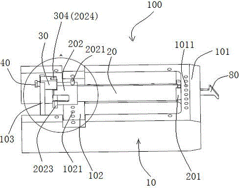 Piezoelectric ceramic needle selecting machine with adjustable piezoelectric ceramic driving sheet