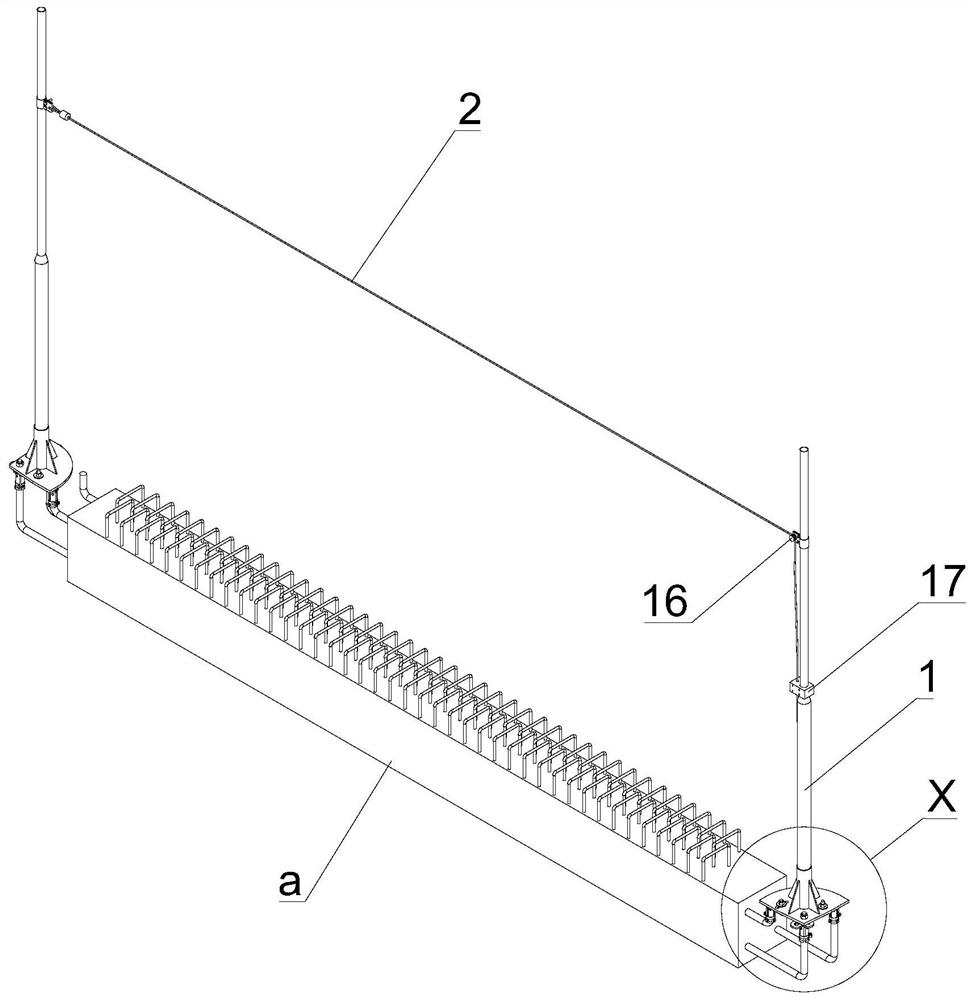 Safety protection method for precast beam construction