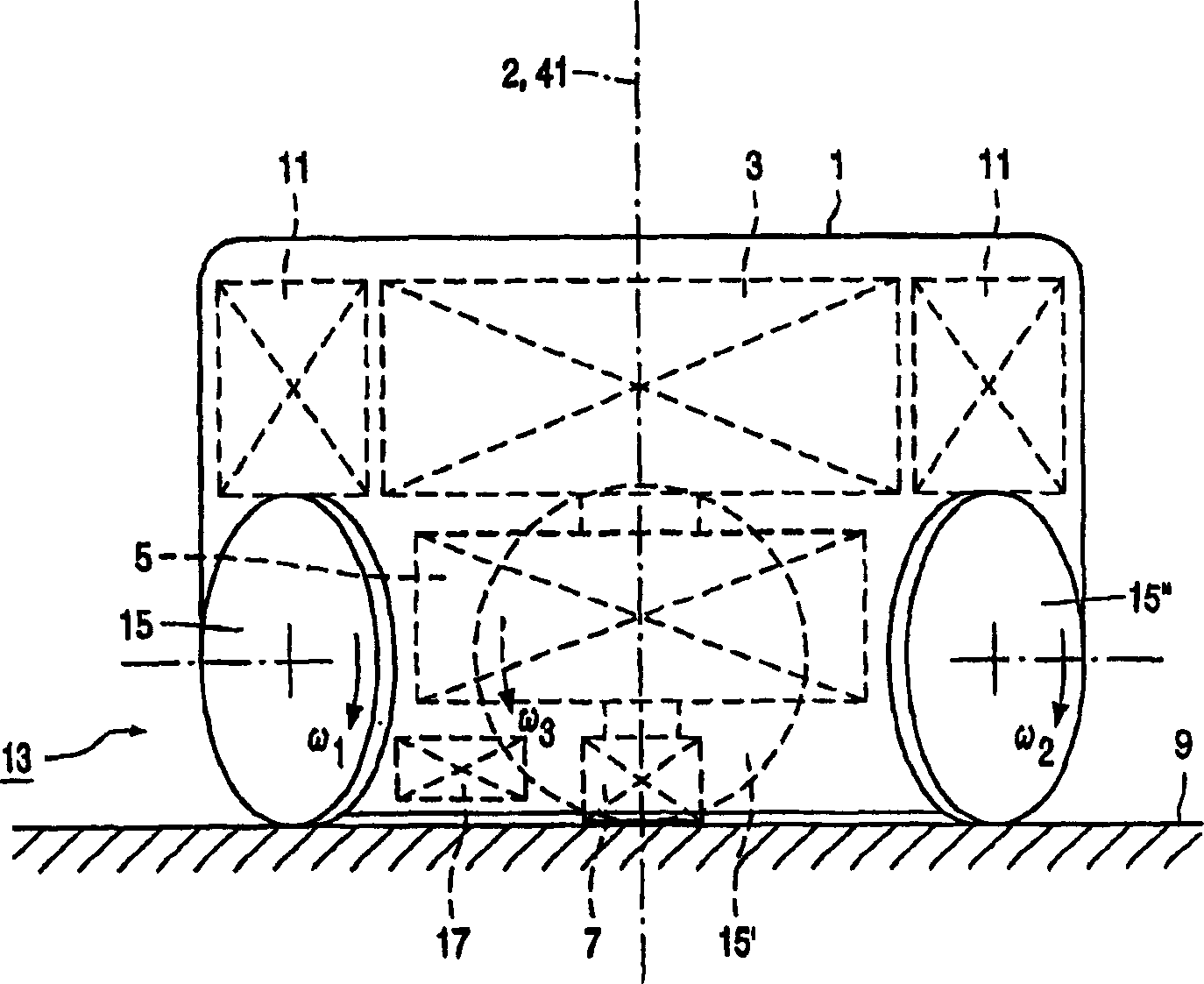 Robot for vacuum cleaning surface via cycloid movement