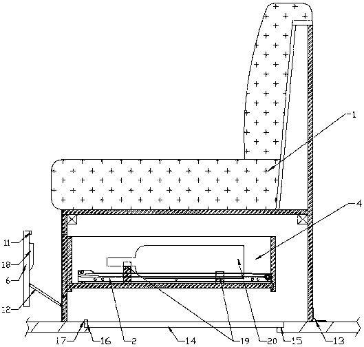 A marine multifunctional deck sofa