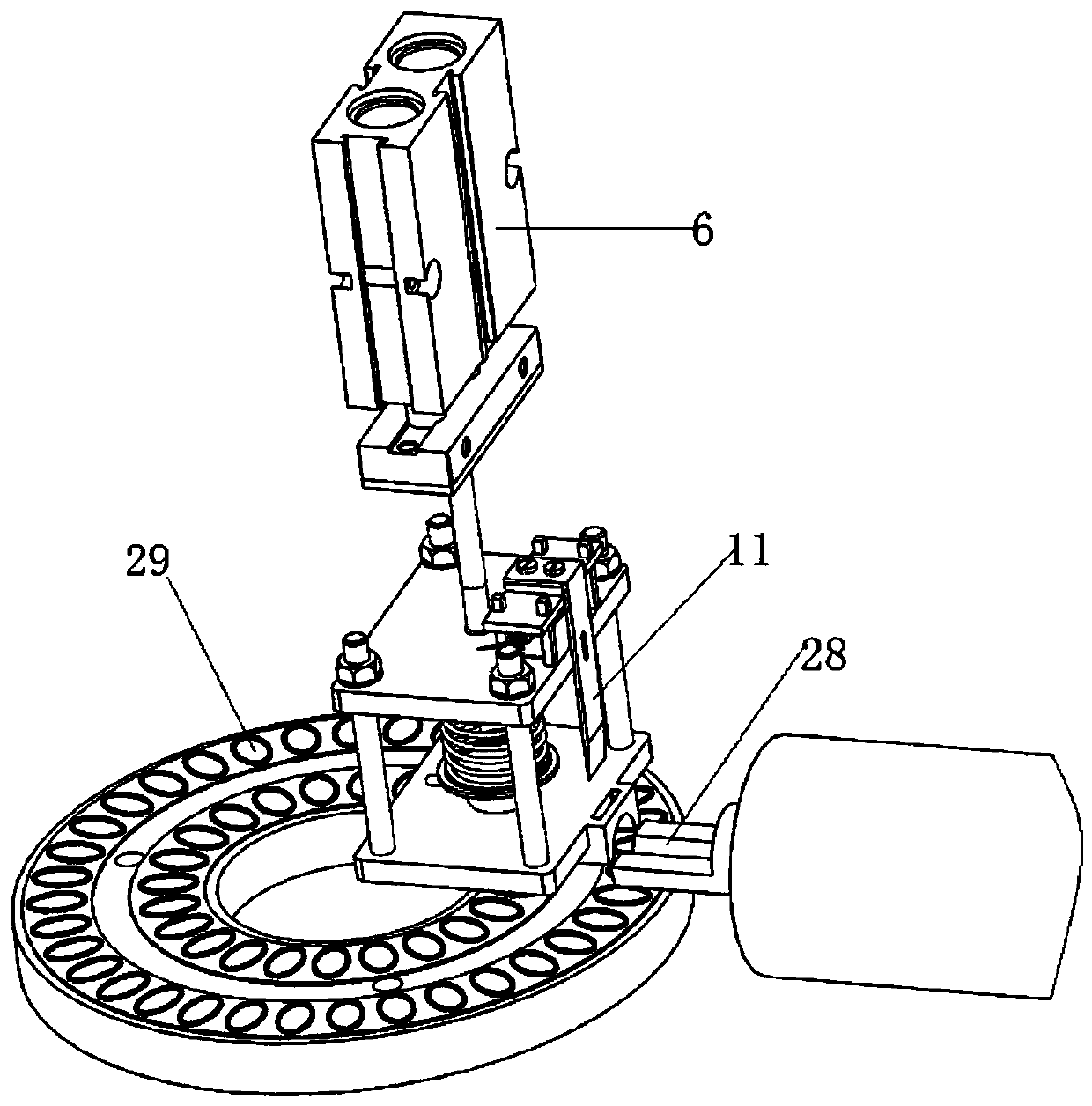 Punching machine and punching feeding device for flexible material