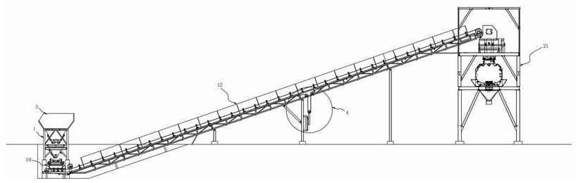 Stabilized soil stirring plant