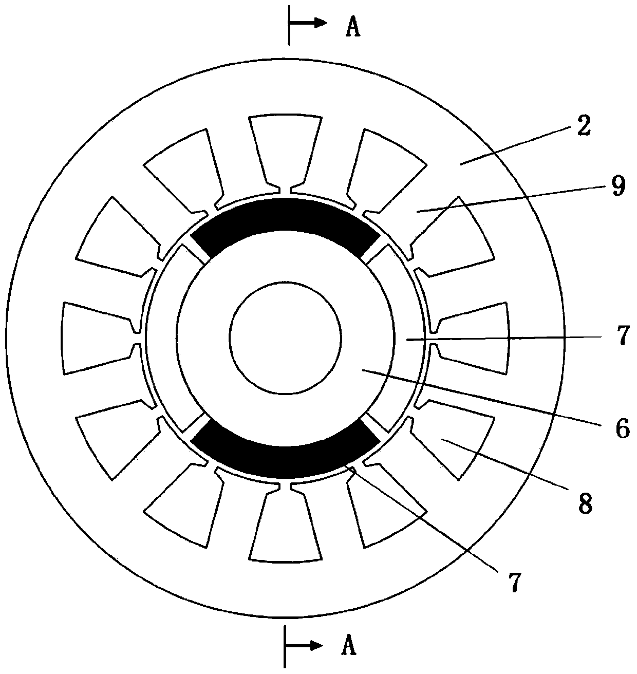 A Permanent Magnet Motor with Reduced Pole Frequency and Slot Frequency Radial Electromagnetic Exciting Force