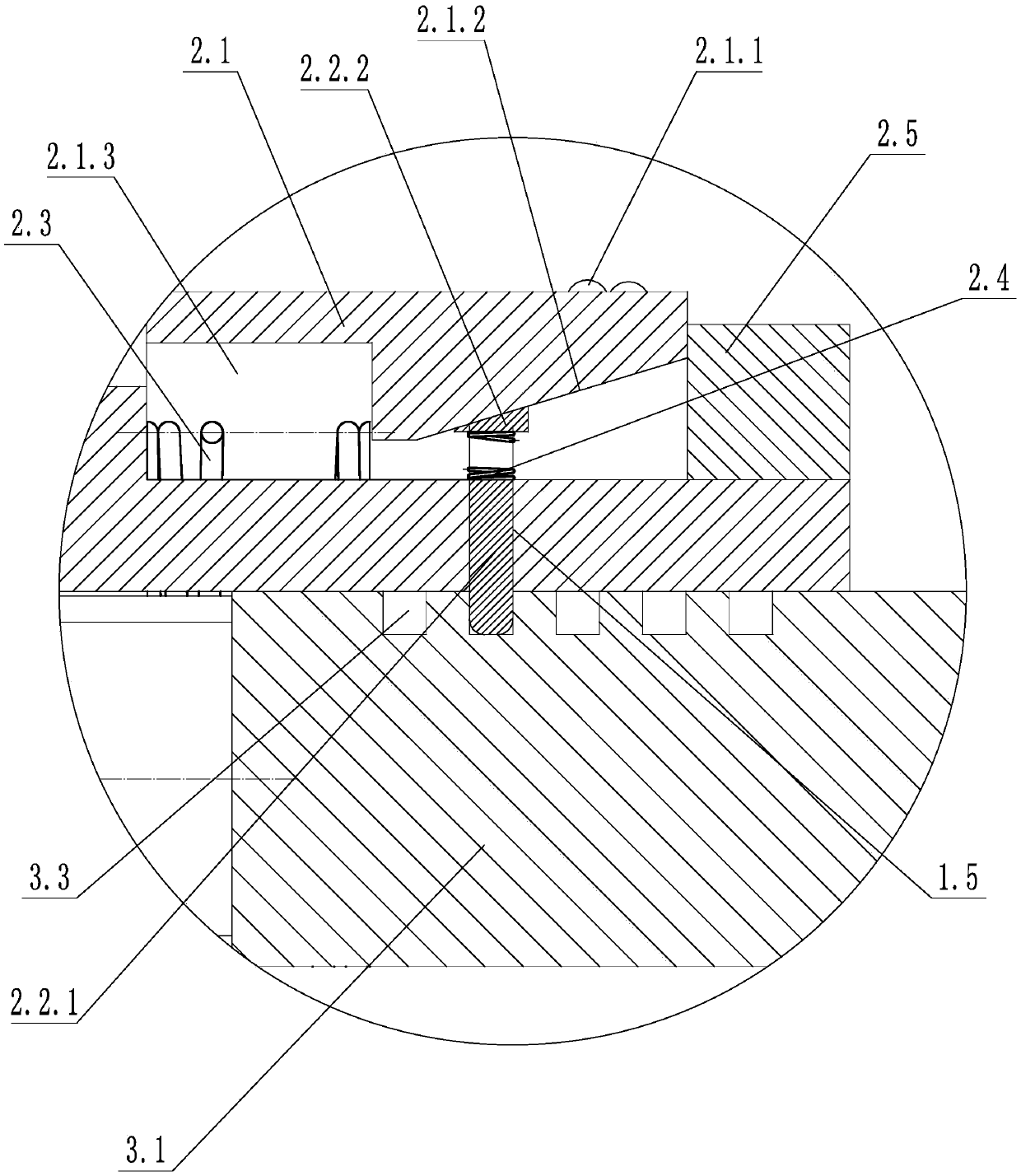 Electric wire stripping combined device of cable insulating layer