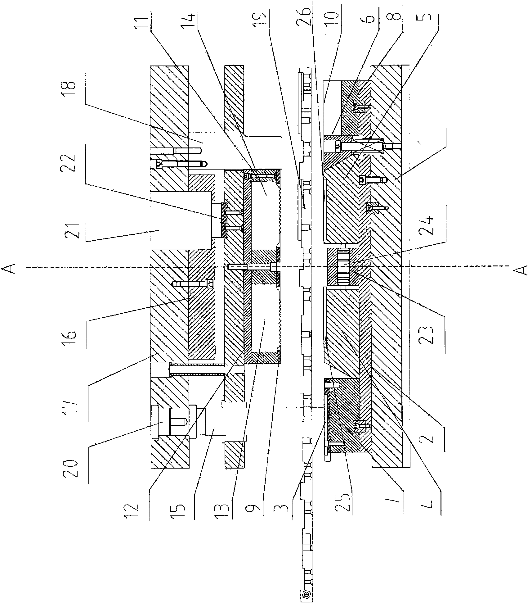 Automatic steel backing plate broaching device and using method thereof