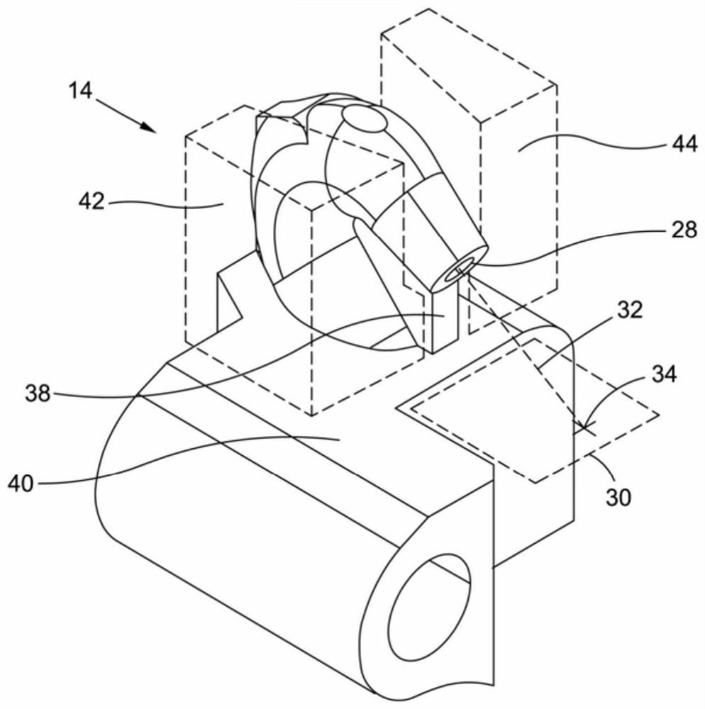 Cleaning device for an optical sensor and sensor assembly