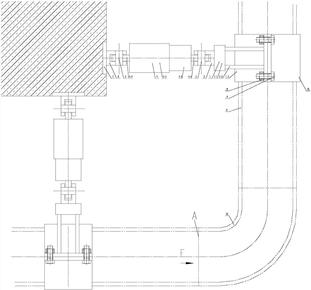 High-energy pipeline whipping limiting system and method