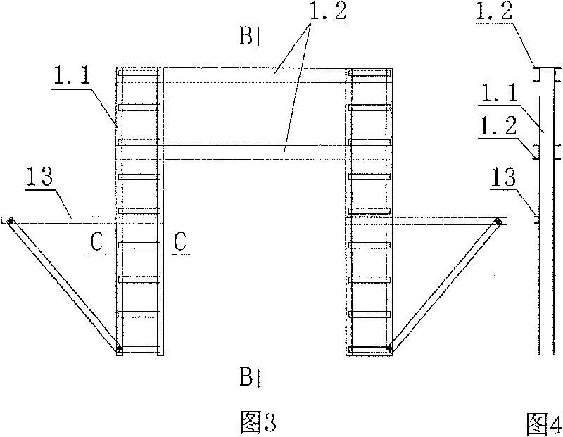 Cabin top steel beam hydraulic hoisting and positioning apparatus of cylinder cabin structure building and construction method thereof