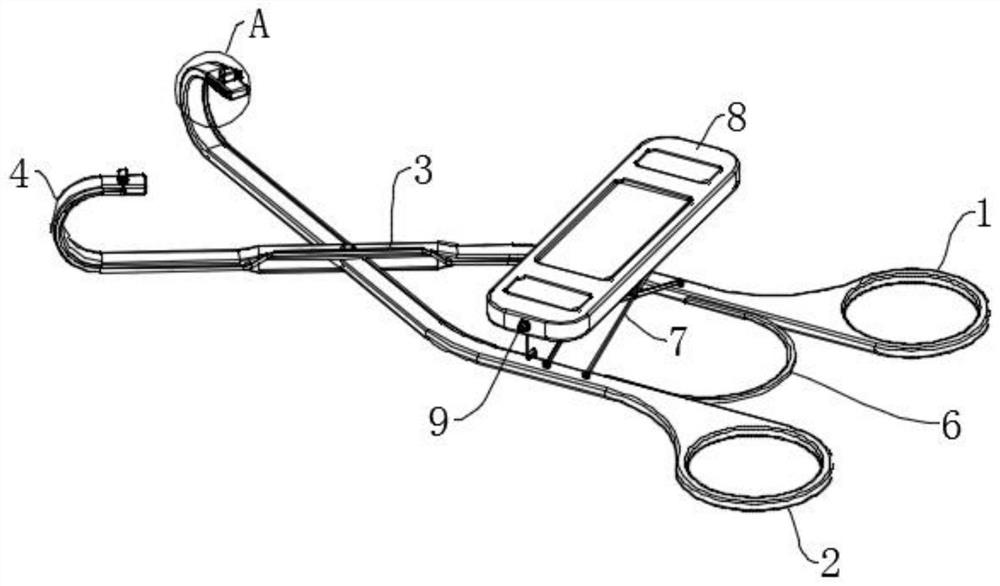 U-shaped clamp for neurosurgery operation