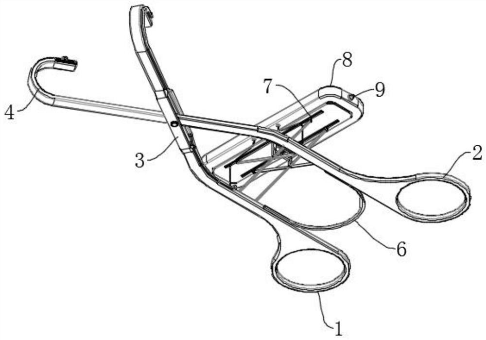 U-shaped clamp for neurosurgery operation