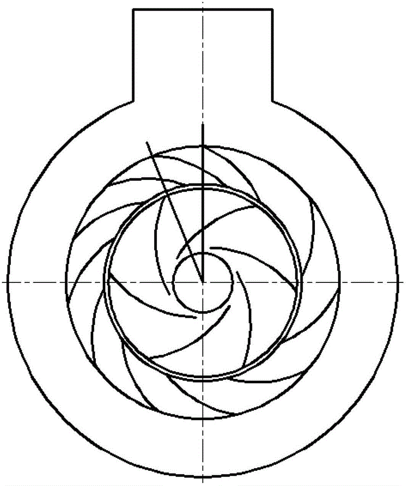 Efficient asymmetric guide blade body matched with annular pumping chamber