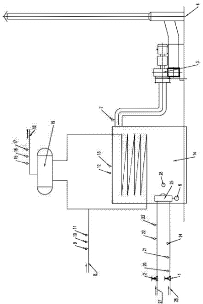 Automatic control method for burner type industrial boiler and device for automatic control method