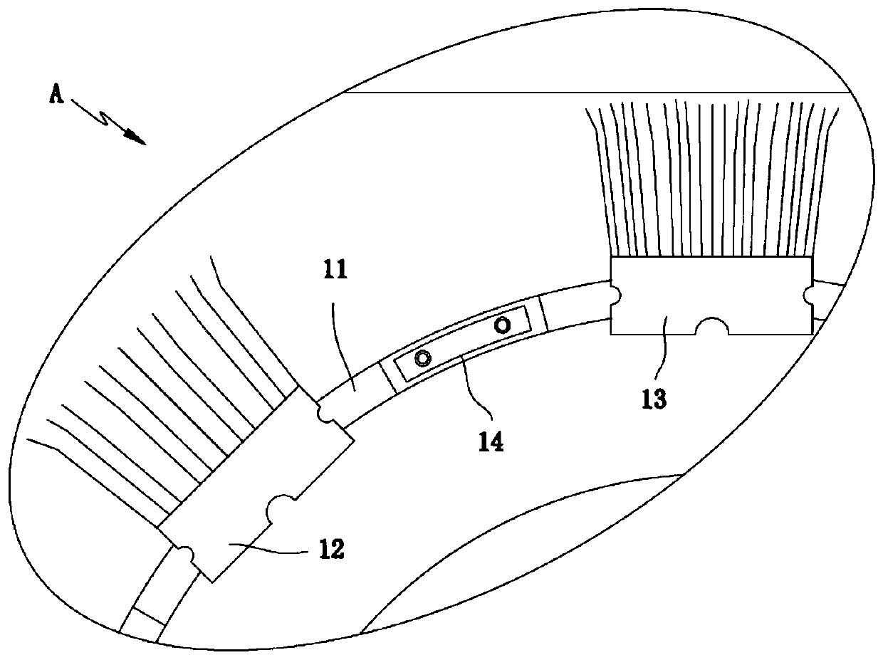 A kind of singeing equipment with dust removal and drying