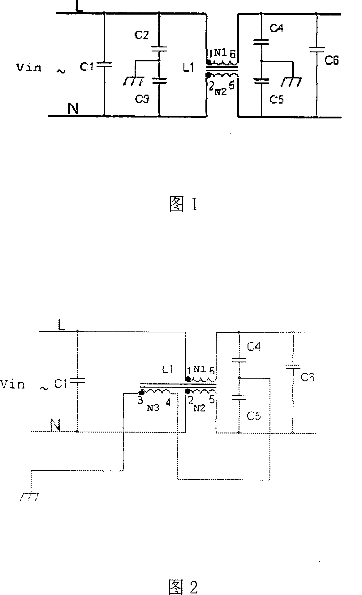 Single-phase AC inputting electromagnetic interference killer circuit