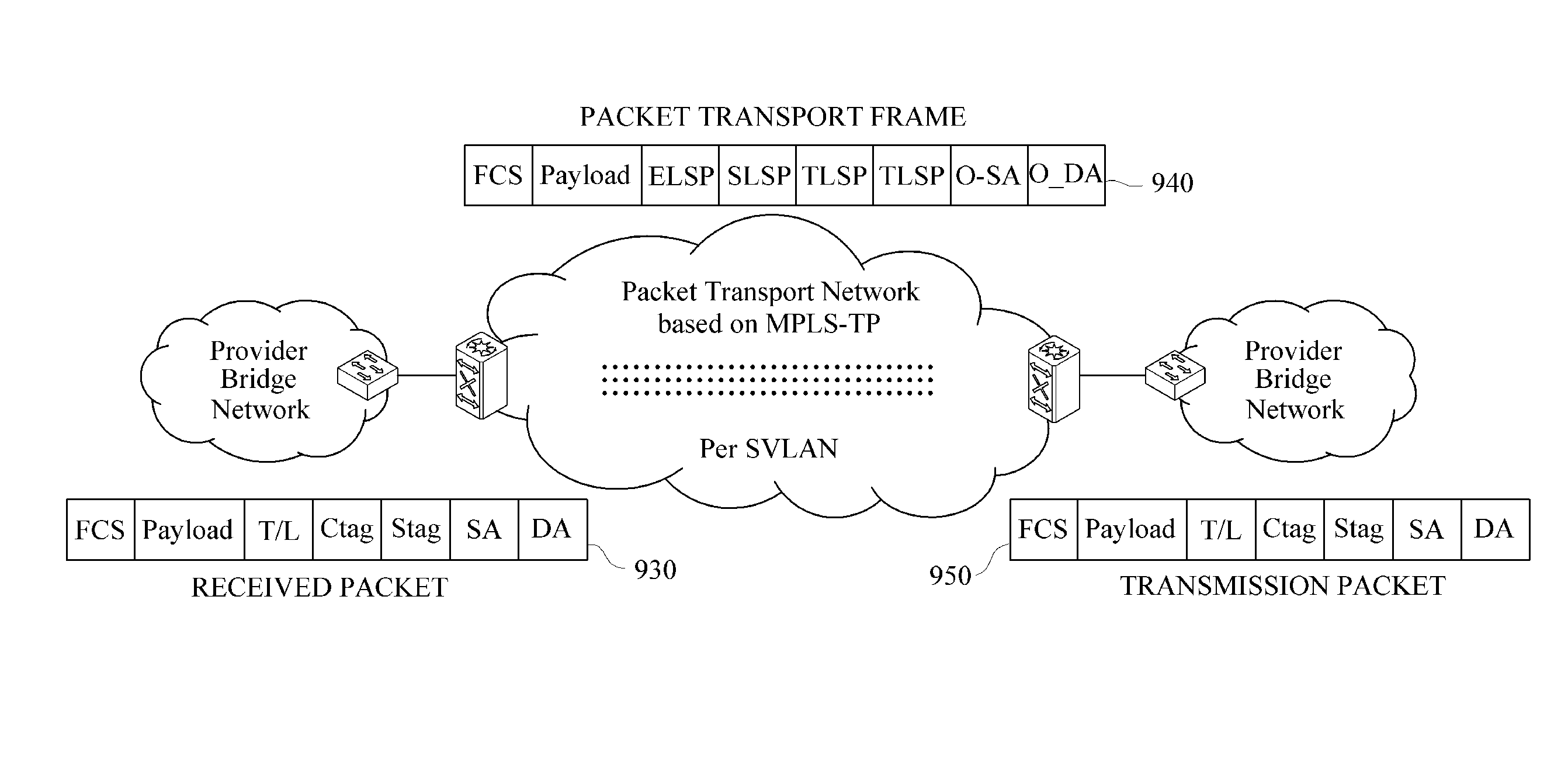 Apparatus and method for packet transport service based on multi protocol label switching-transport profile (mpls-tp) network