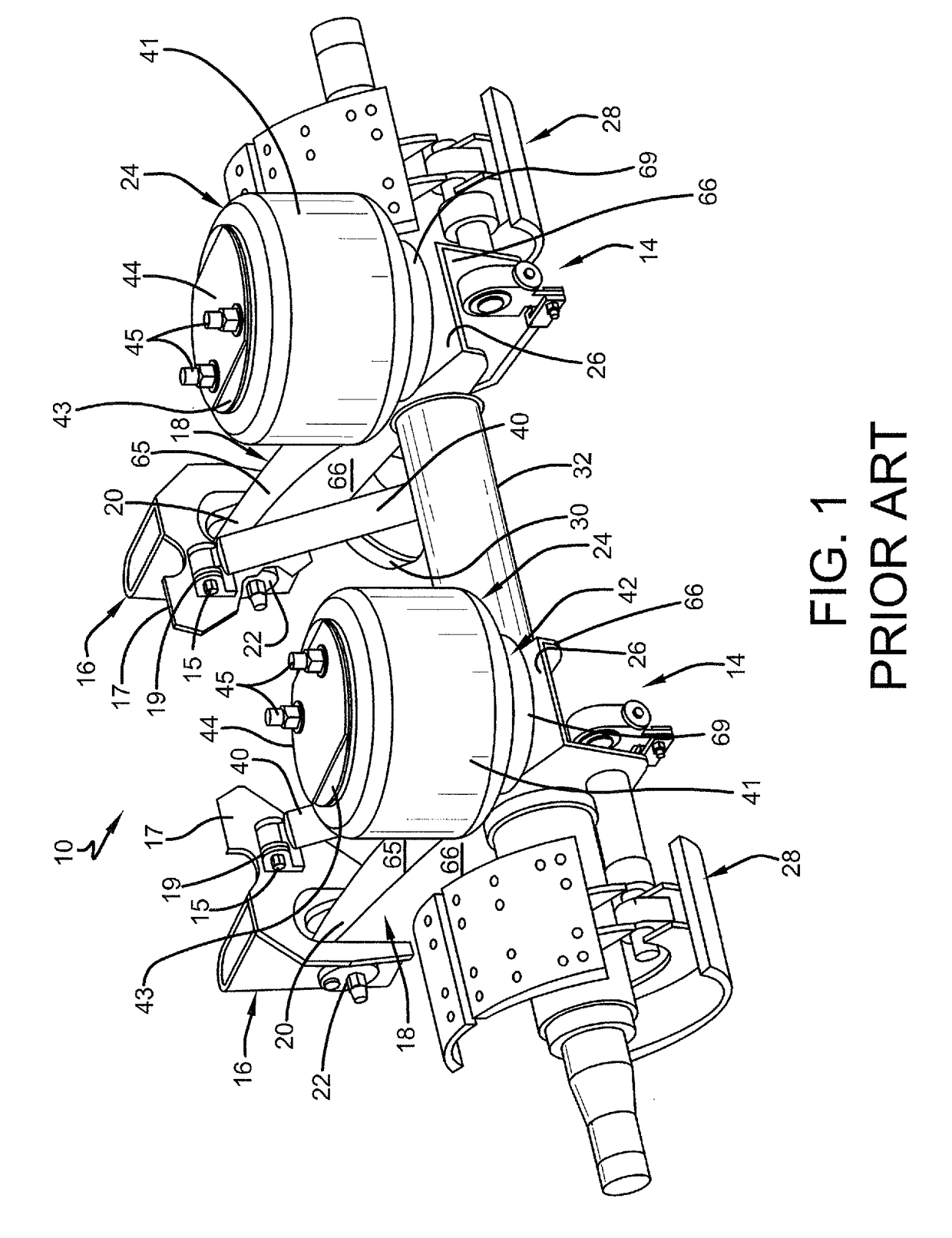 Air spring with damping characteristics for heavy-duty vehicles