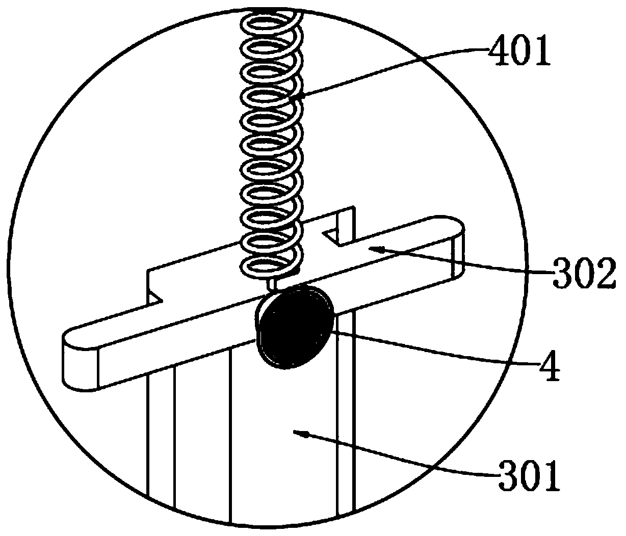 Surrounding type paint spraying device for outer layer of power distribution cabinet