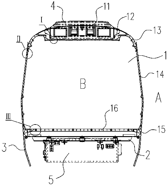 A kind of aluminum matrix composite rail vehicle