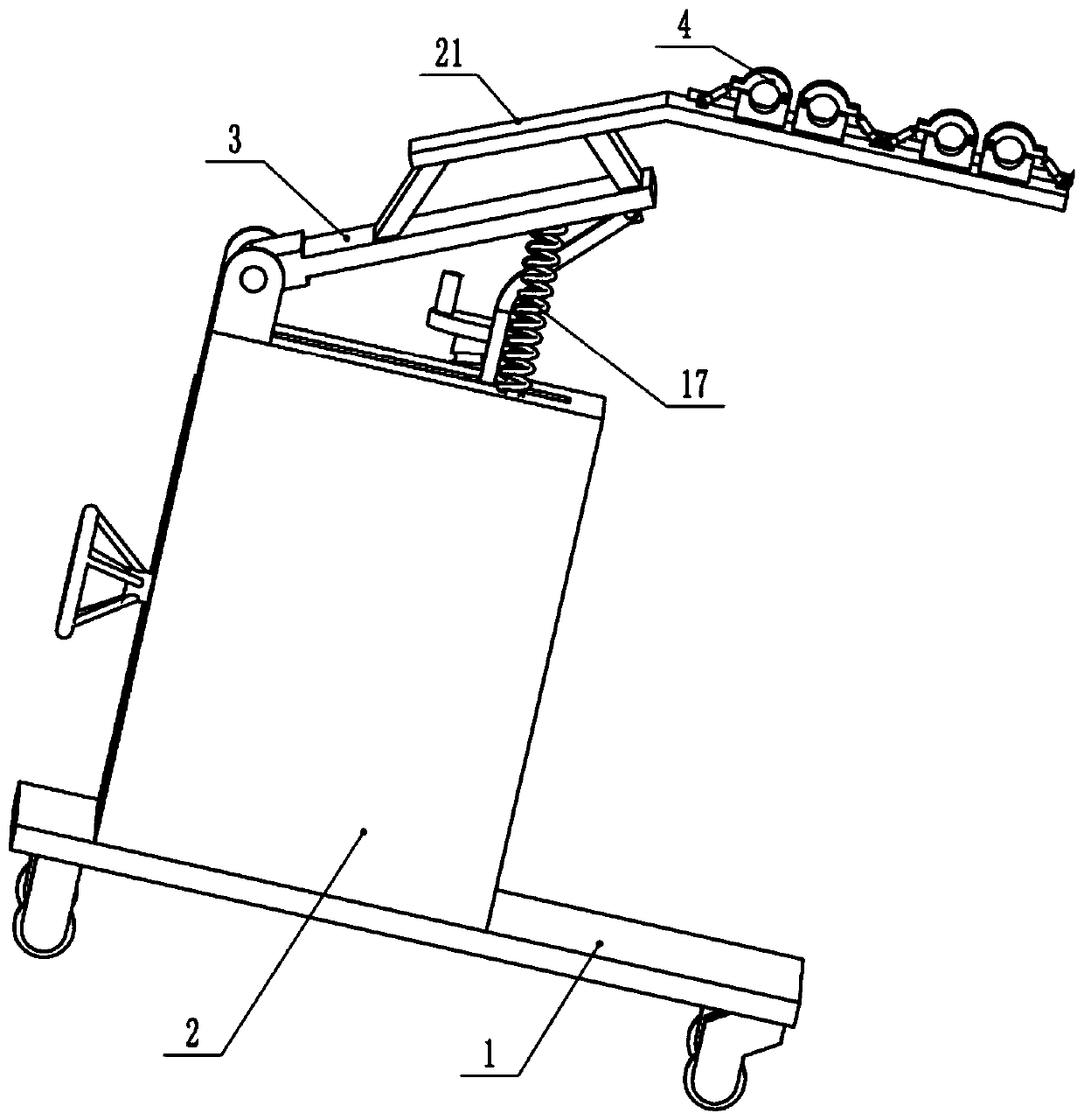 External fixation device for kidney disease dialysis tube