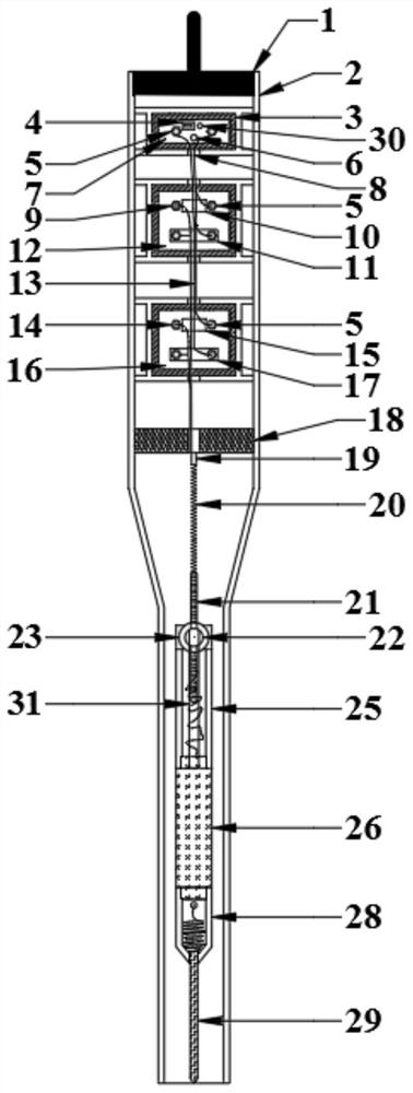 Portable device and method for synchronously measuring construction temperature and thickness of asphalt pavement