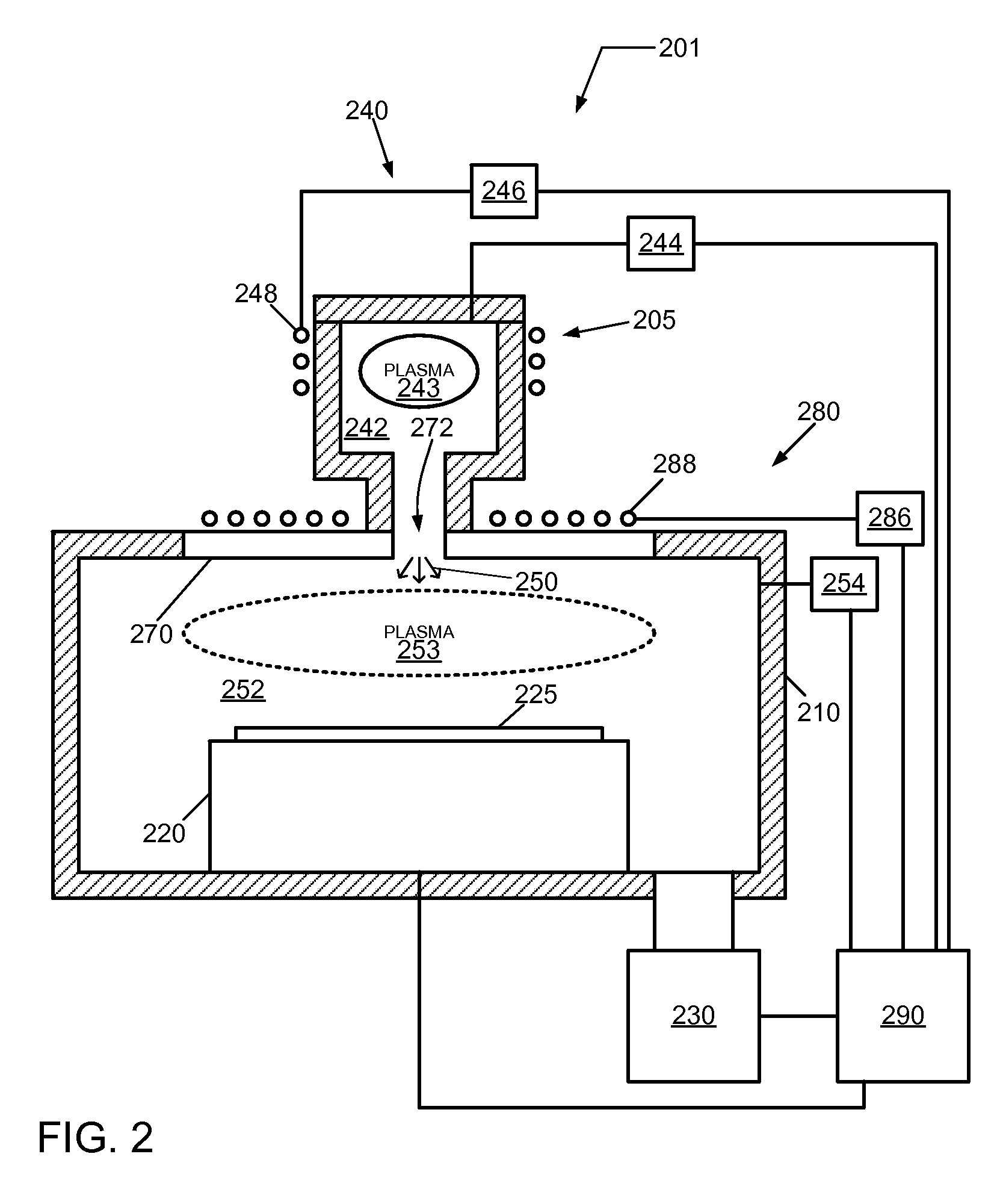 Method and system for low pressure plasma processing