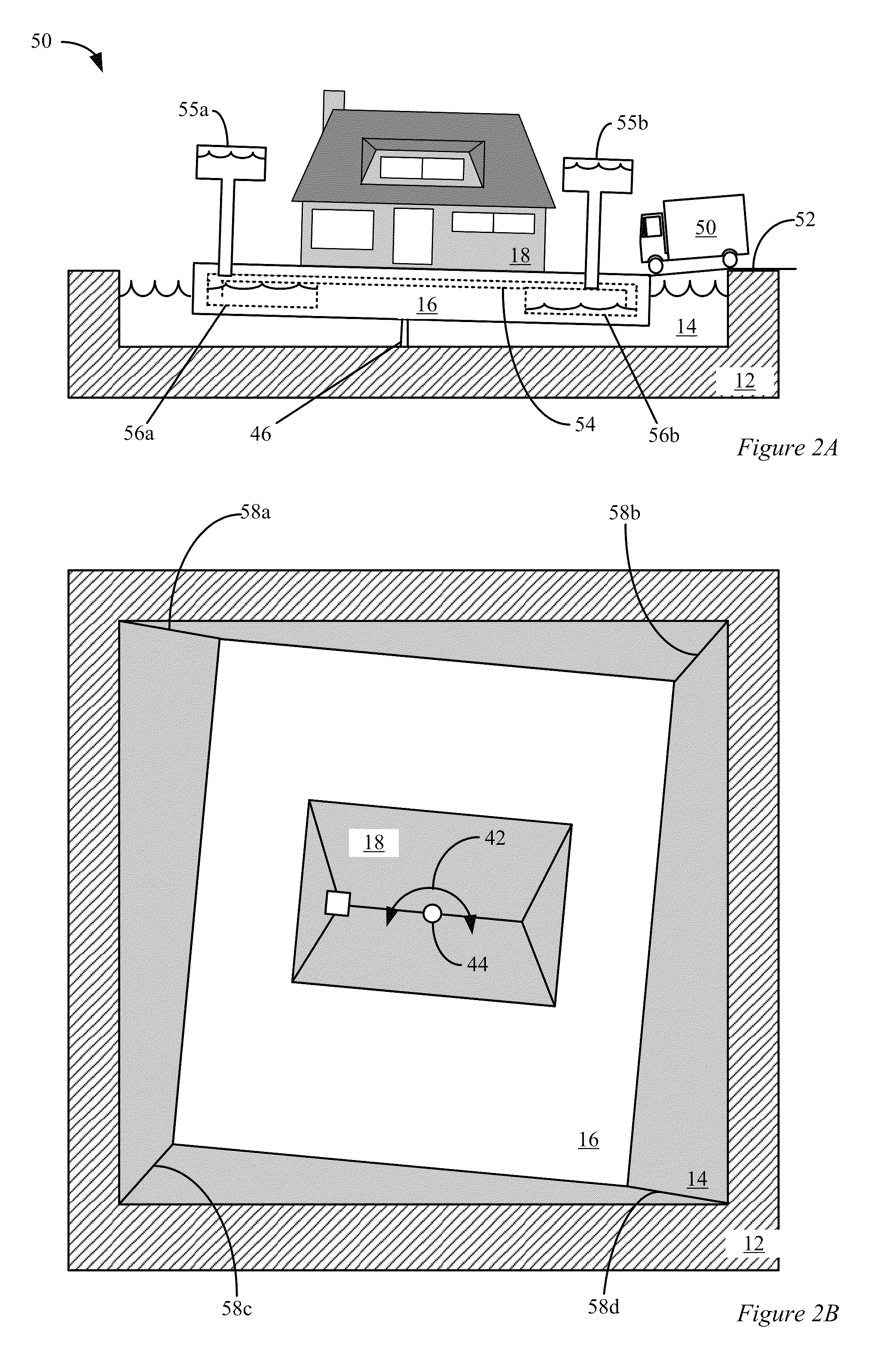 Methods and apparatus of building construction resisting earthquake and flood damage