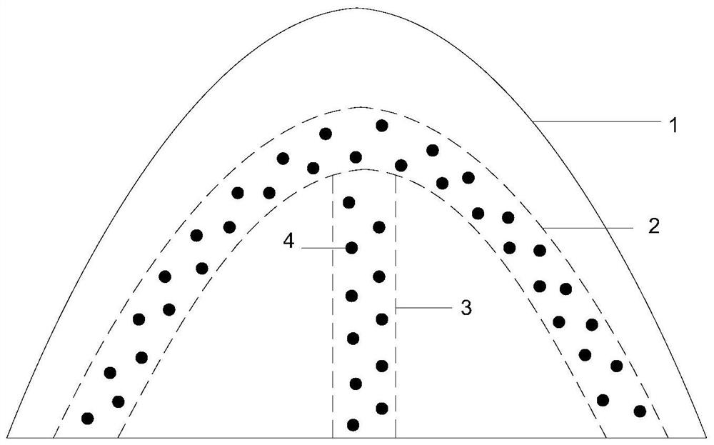 Umbrella-ladder-shaped landslide prevention and control structure and construction method thereof