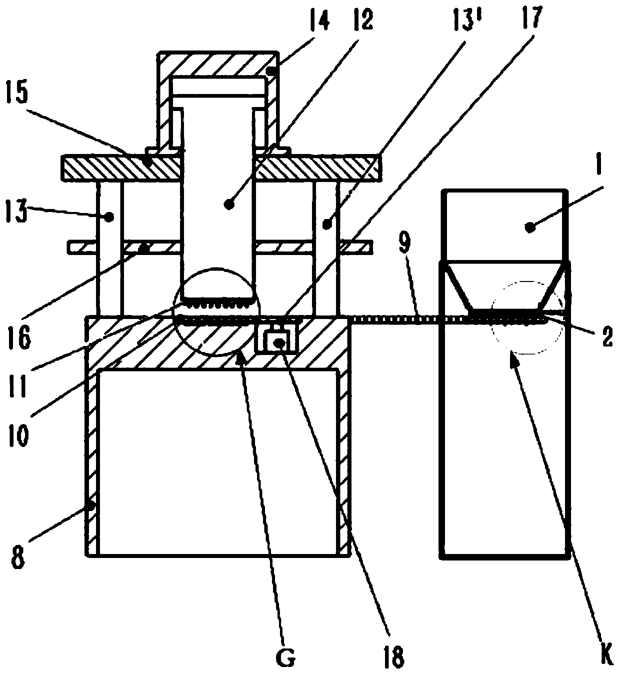 A powder compacting device