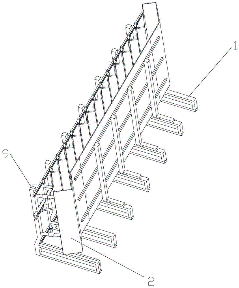 Vertical type stairway mould