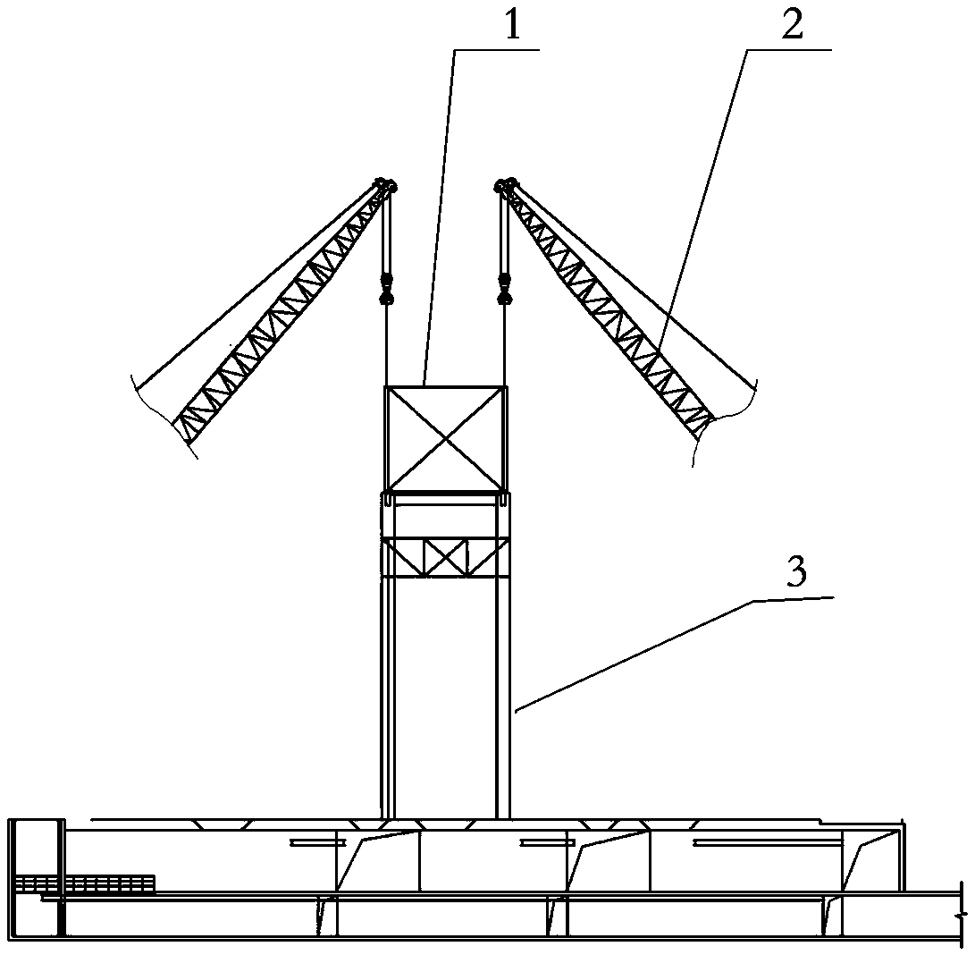 Method for installing double-layer long-span steel structure vestibule