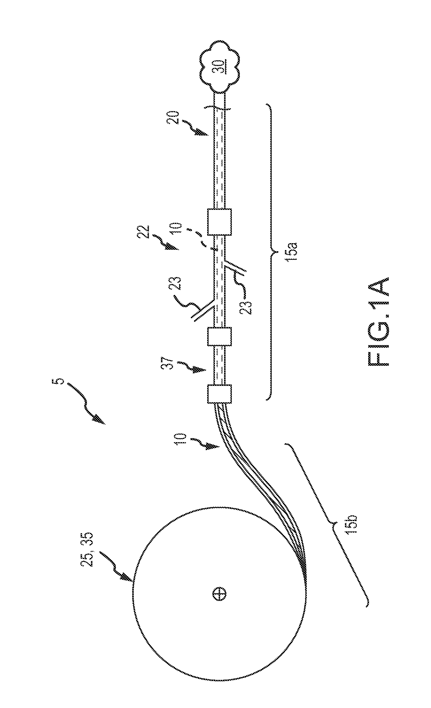 Continuous embolic coil and methods and devices for delivery of the same