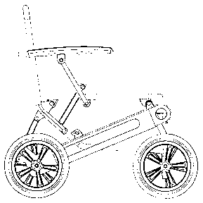 Portable folding wheelchair